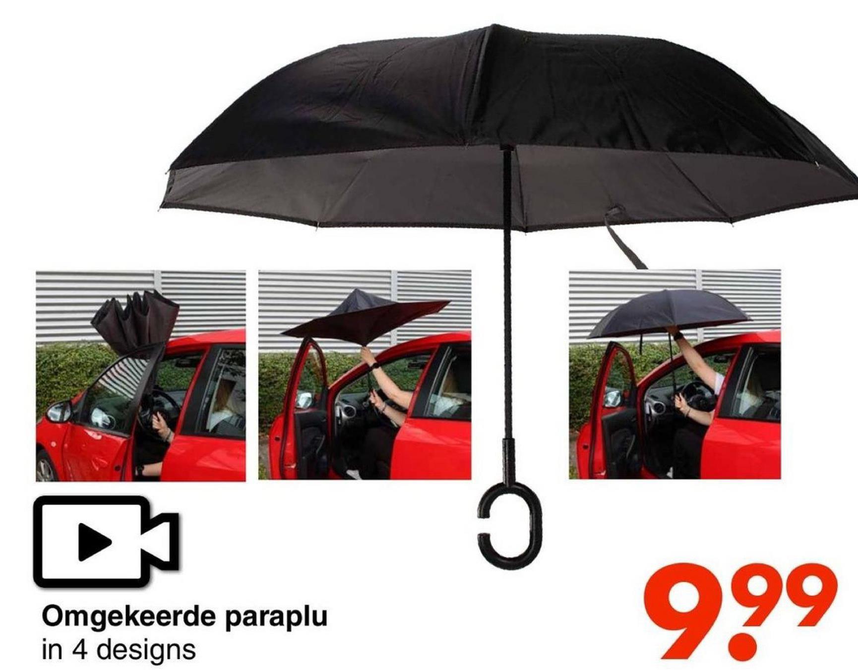 Omgekeerde paraplu
in 4 designs
999