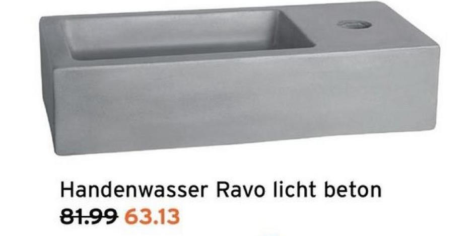 Handenwasser Ravo licht beton
81.99 63.13