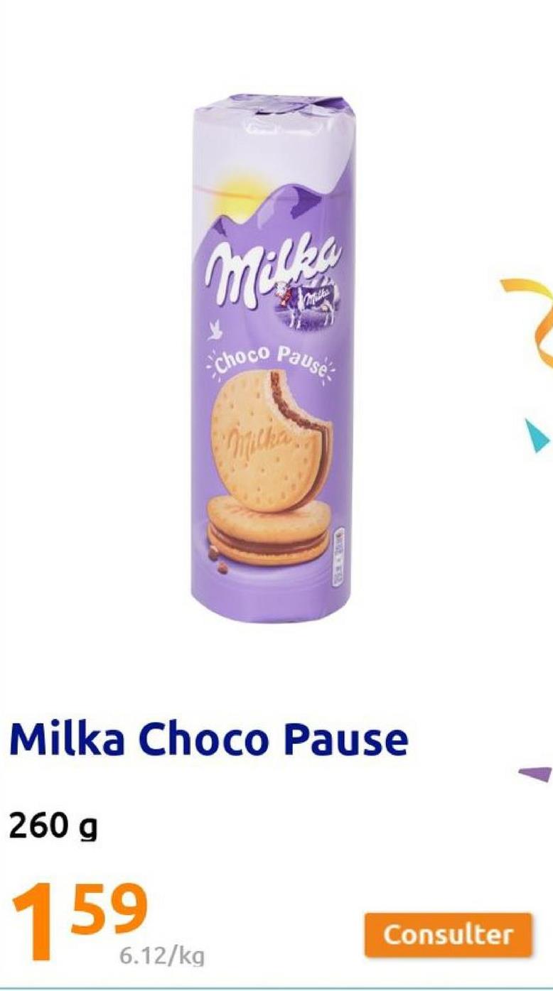 Milka
260 g
159
Cafalka
-choco Pause
Micha
Milka Choco Pause
6.12/kg
Consulter