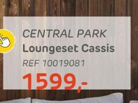 CENTRAL PARK
Loungeset Cassis
REF 10019081
1599.-