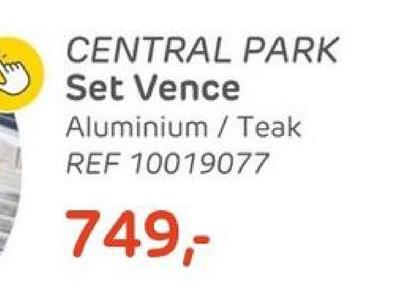 CENTRAL PARK
Set Vence
Aluminium / Teak
REF 10019077
749,-