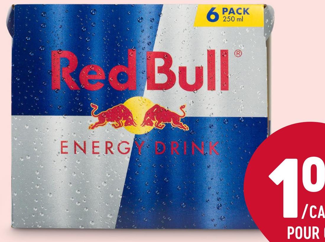 Red Bull Energy Drink 6-Pack 250 ml |Boisson énergétique|Regular 6x250ml Une canette de Red Bull Energy Drink contient de la caféine, de l Red Bull est apprécié des sportifs de haut niveau, des étudiants, des professionnels et des voyageurs. VITALISE LE CORPS ET L'ESPRIT®. Boissons énergisante Red Bull, 250ml (6 pack)