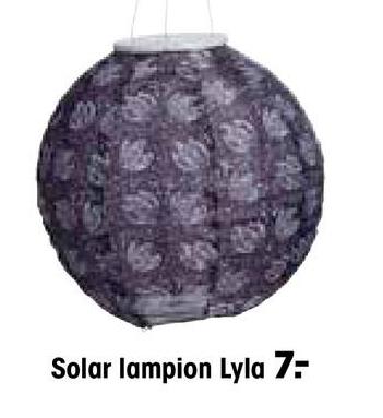 Solar Lampion Lyla Multicolor Sfeervolle solar geïntegreerde LED lampion. Gemaakt van 100% papier. Werkt op 1x AAA-batterij, oplaadbaar. Geschikt voor buiten. 30 cm hoog.