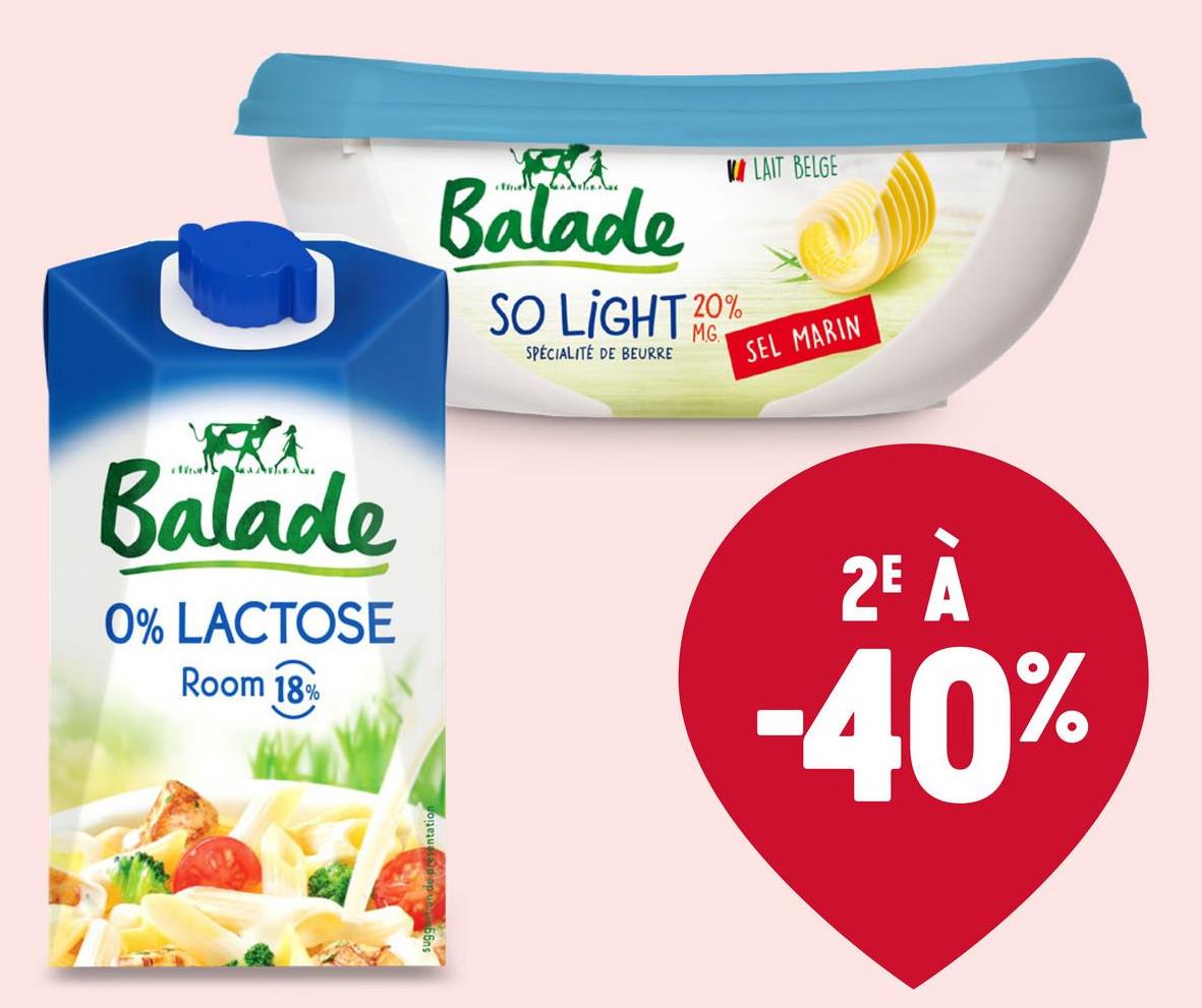 0% Lactose |Crème légère 18% M.G. | Eco Balade crème 0% lactose 18% MG 25CL