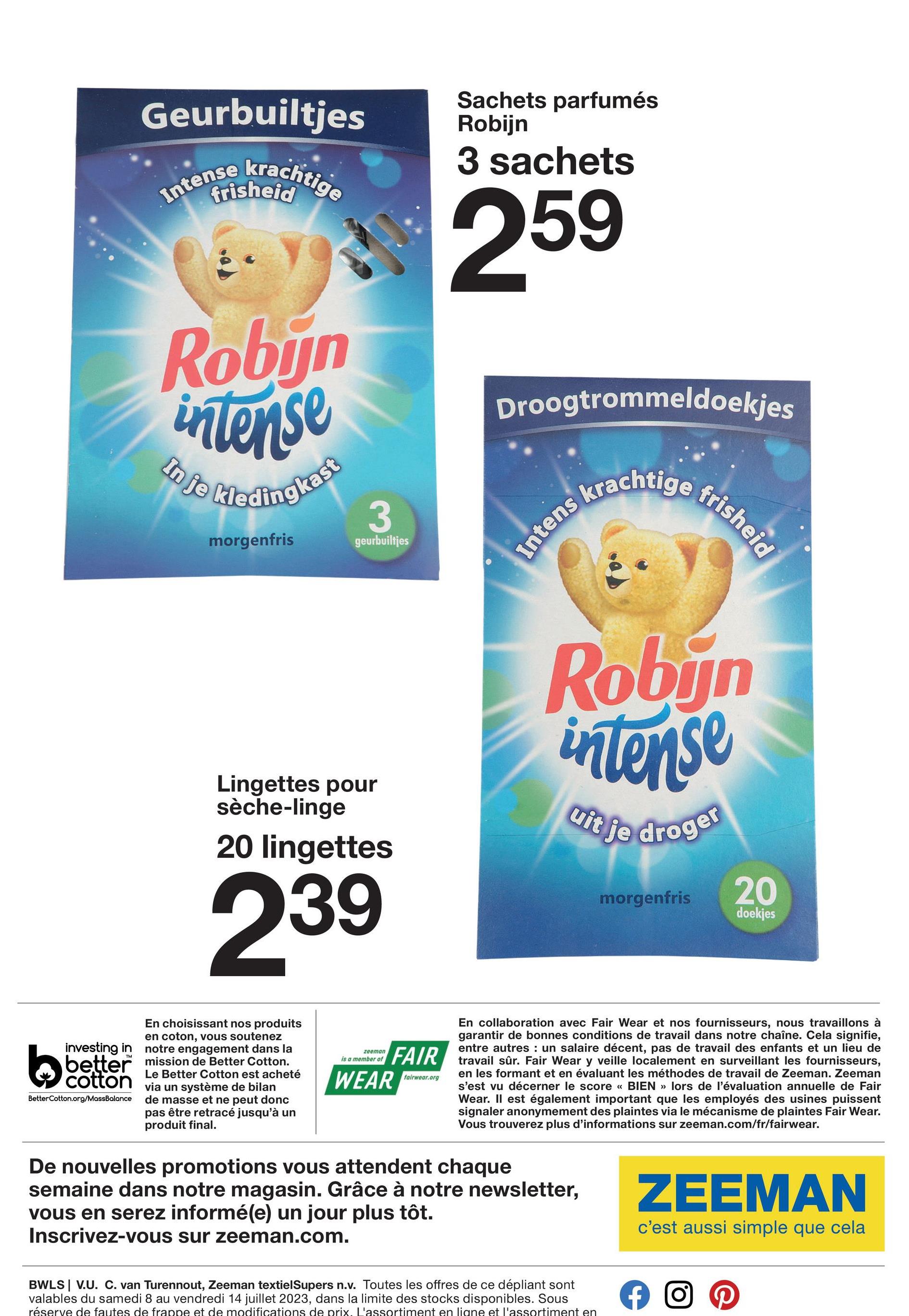 Informations sur les magasins Zeeman (folders, coupons, magasins