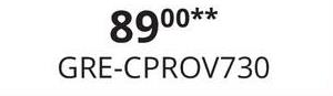 89⁰0**
GRE-CPROV730