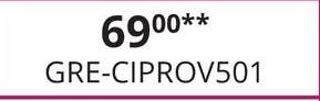 69⁰0**
GRE-CIPROV501