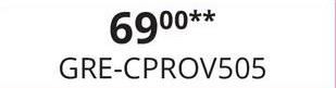 6900**
GRE-CPROV505