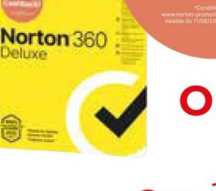 Norton 360
Deluxe
"Conditi
www.norton-promoti
Valable du 11/08/20
O