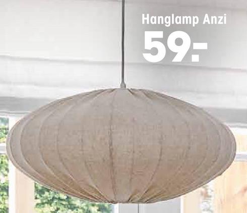 Hanglamp Anzi Off-White <p> De Anzi hanglamp in een prachtige off-white tint is dé perfecte aanvulling op jouw interieur. Met zijn sfeervolle uitstraling brengt deze lamp war