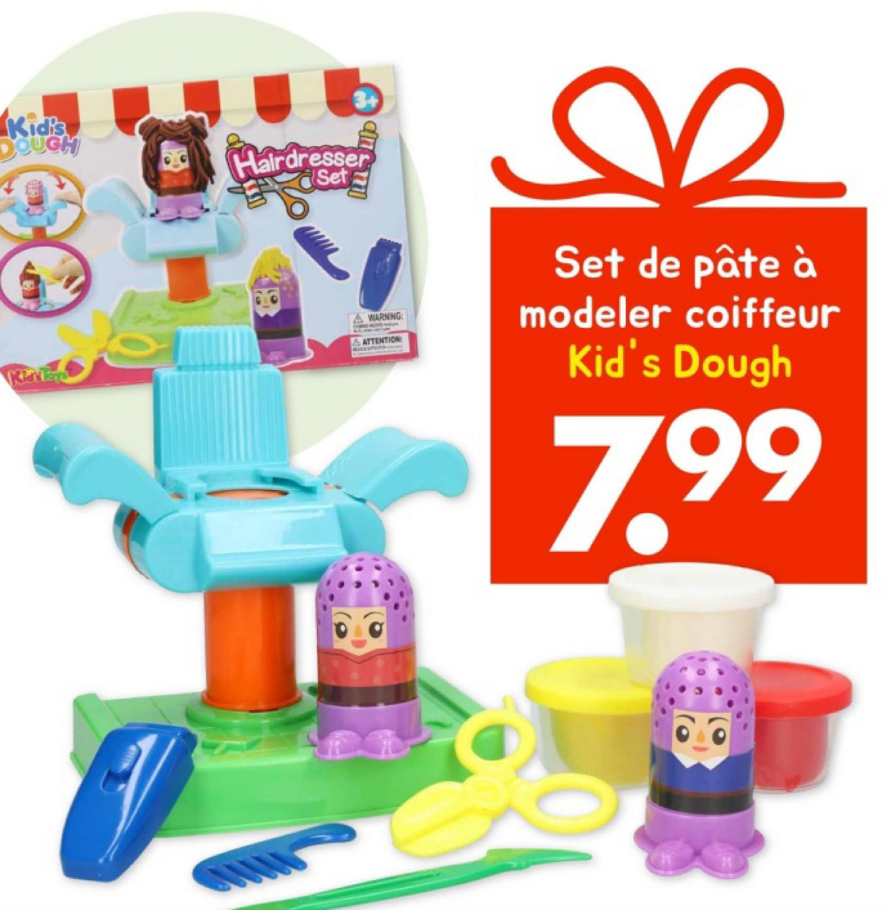 Set de pâte à modeler coiffeur Kid's Dough - Wibra Belgique - Vous