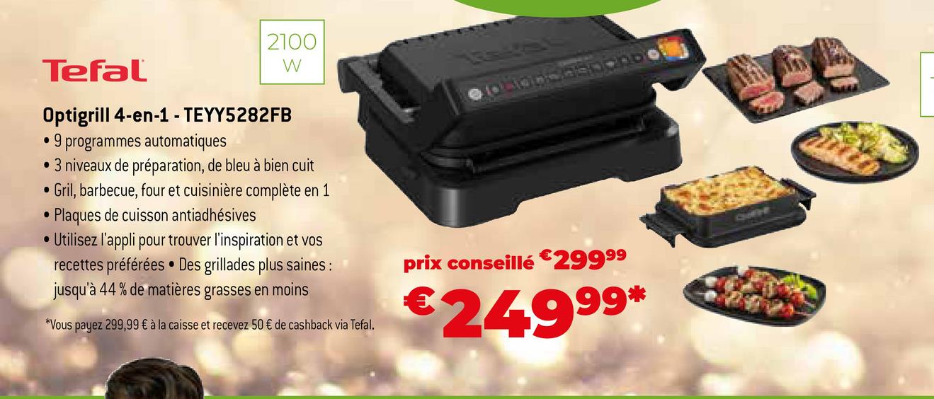 Tefal Optigrill+XL, 2100 W, black - Table grill, GC722834