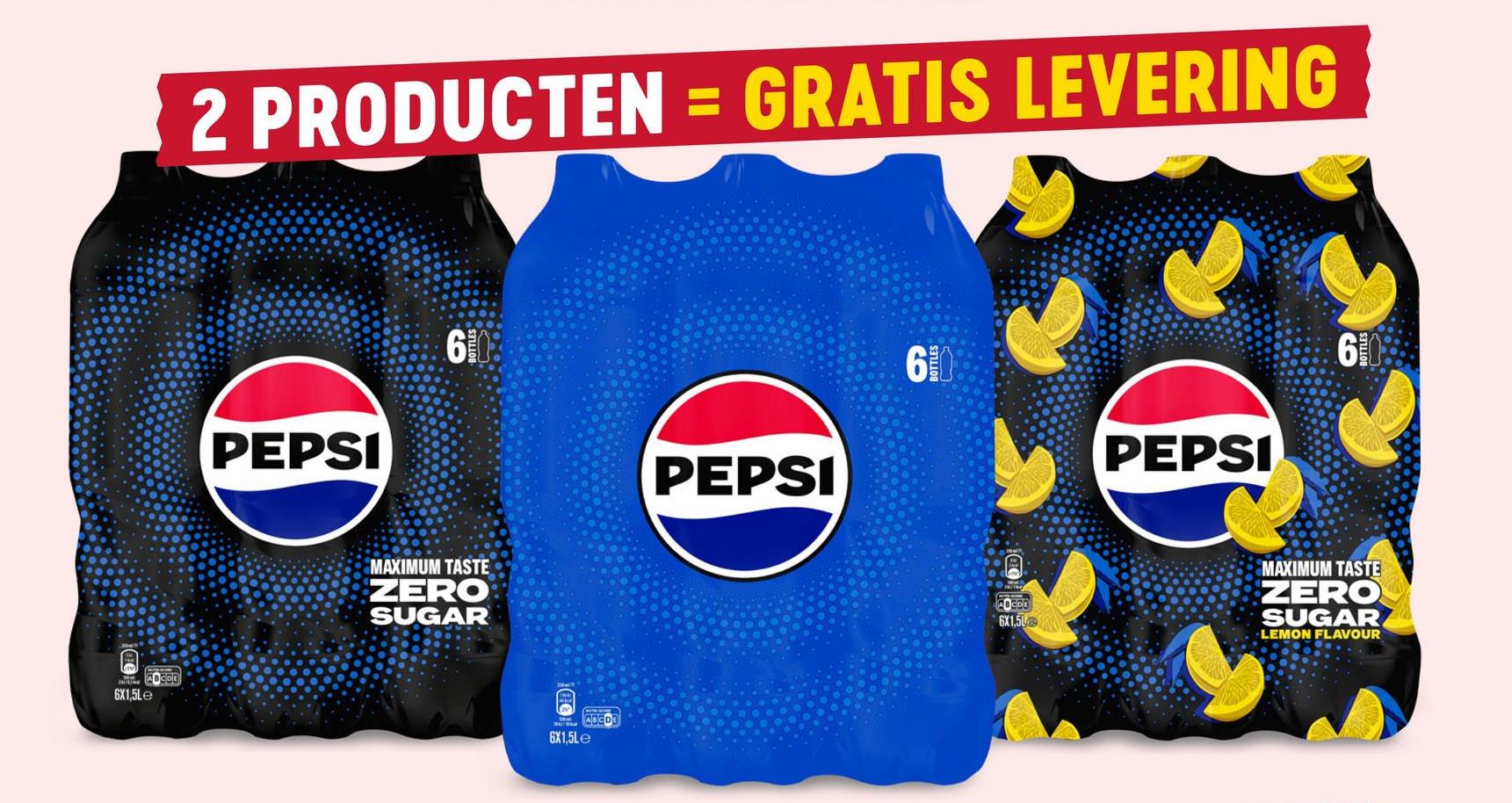 Cola | Zero | Frisdrank | Pet Cola frisdrank zonder suiker met de originele Pepsi cola smaak.