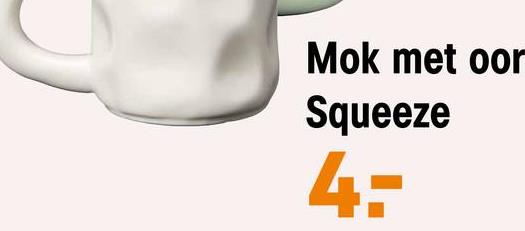 Mok Met Oor Squeeze Wit <p>Ontdek de Squeeze mok met oor in een stralende witte kleur. Het sierlijke ontwerp  voegt een trendy en sfeervol element toe aan je drinkervaring. G