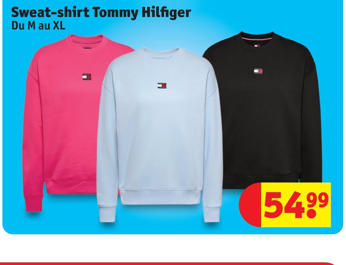 Sweat-shirt Tommy Hilfiger
Du M au XL
5499