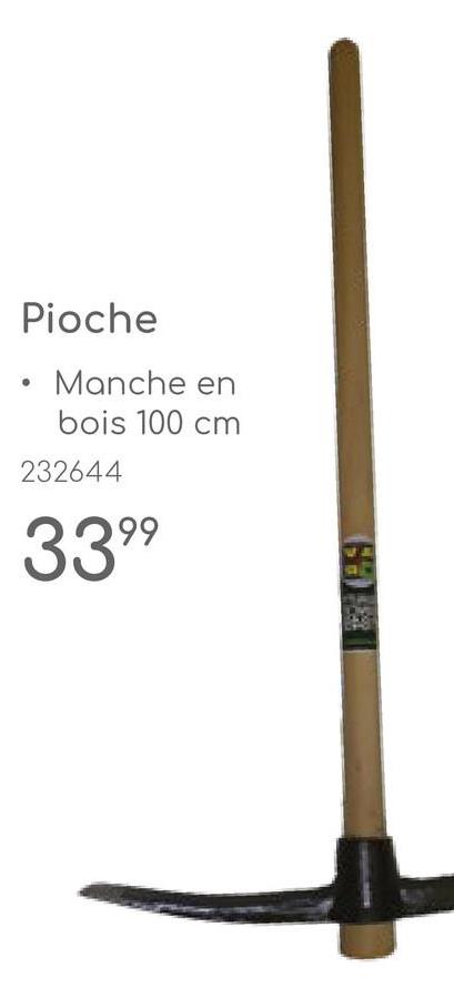 Pioche
Manche en
bois 100 cm
232644
3399