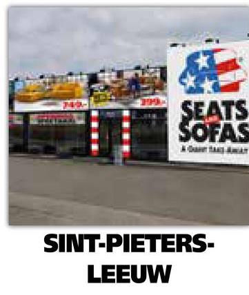 SEATS
SOFAS
SINT-PIETERS-
LEEUW