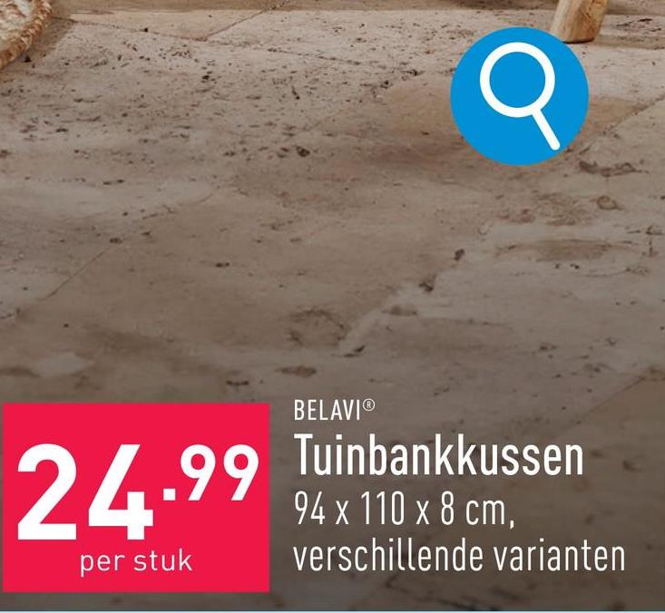 Tuinbankkussen 94 x 110 x 8 cm, keuze uit verschillende varianten, OEKO-TEX®-gecertificeerd