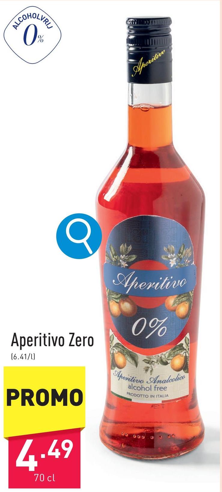Aperitivo Zero alcoholvrij bitter aperitief