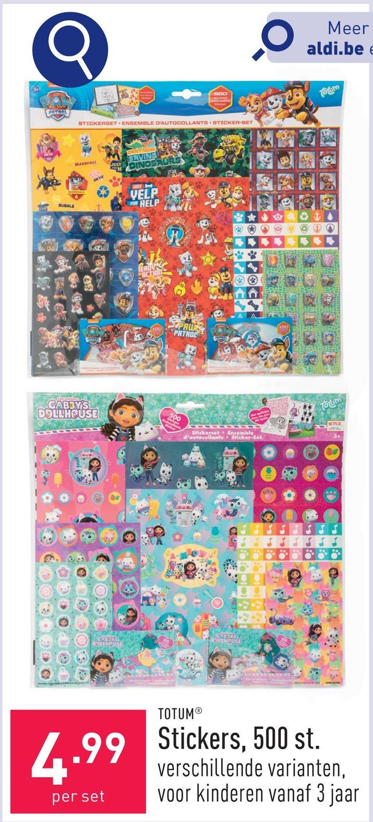 Stickers, 500 st. keuze uit verschillende varianten, geschikt voor kinderen vanaf 3 jaar