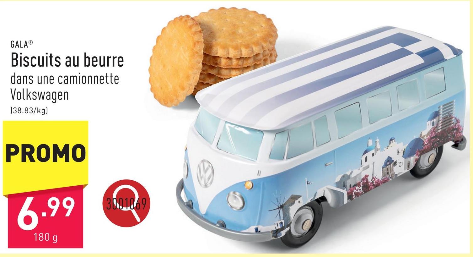 Biscuits au beurre dans une camionnette Volkswagen