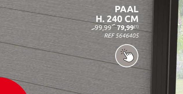 PAAL
H. 240 CM
-99,99 79,99(1)
REF 5646405