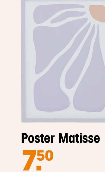 Poster Matisse Lila Breng een vrolijke sfeer in huis met de Matisse poster in een levendige lila kleur. Met een afmeting van 35x45 cm (lxb) is deze poster niet alleen een