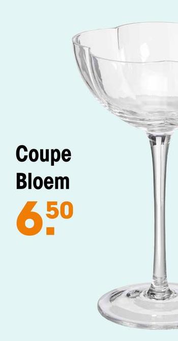 Coupe Bloem Transparant <p>Geniet van je favoriete desserts in stijl met deze trendy transparante kleurige Bloem coupe. Deze glazen coupe heeft een afmeting van 10x10x16 cm.
