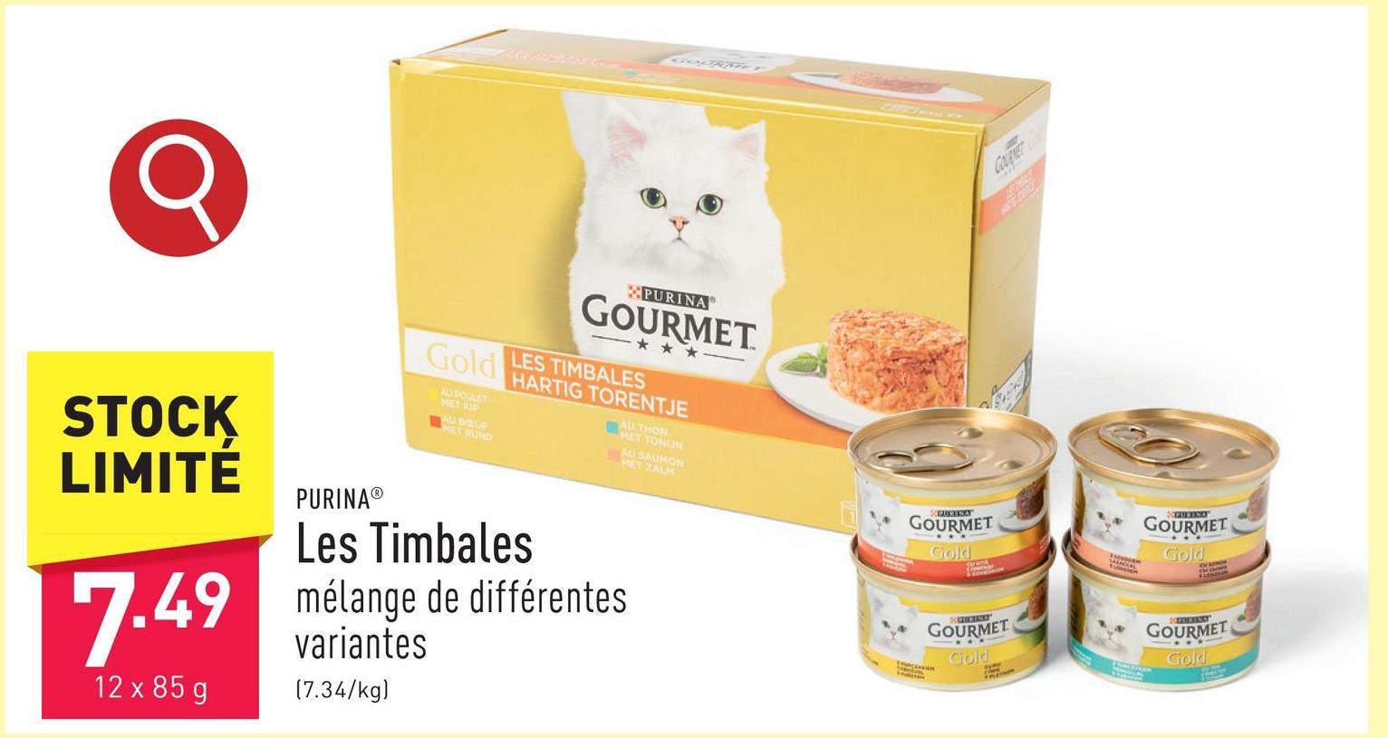 Les Timbales aliment complet pour chats adultes, choix entre différentes variantes