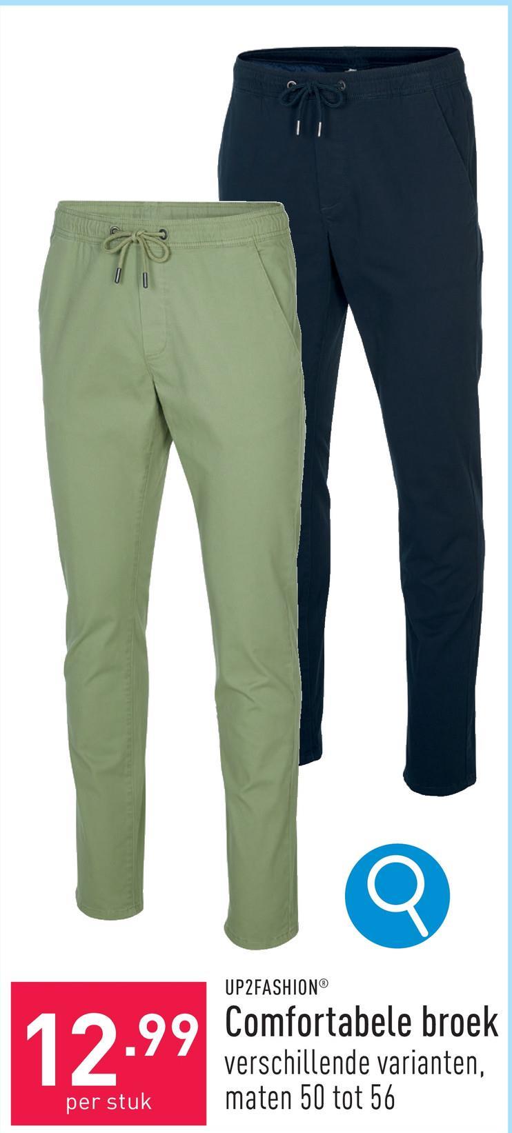 Comfortabele broek katoen/elastaan (Lycra®), tapered fit, keuze uit verschillende varianten, maten 50 tot 56, OEKO-TEX®-gecertificeerd