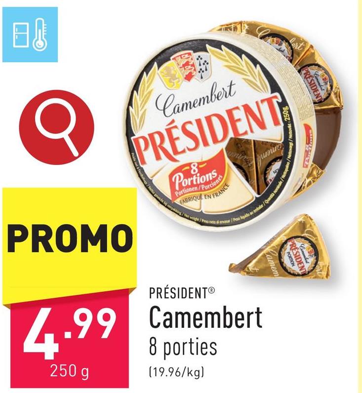 Camembert 8 porties