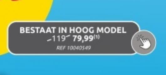 BESTAAT IN HOOG MODEL
-119-79,991)
REF 10040549