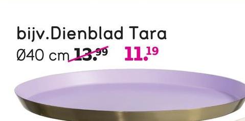 Dienblad Tara - lila - Ø40 cm