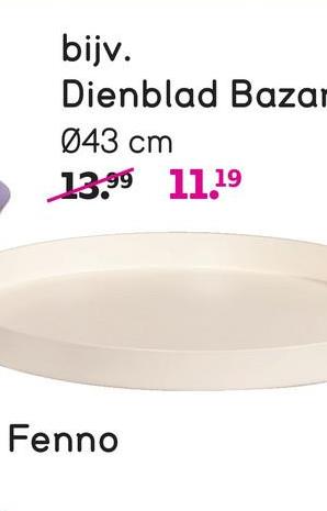 Dienblad Bazar - off-white - Ø43 cm