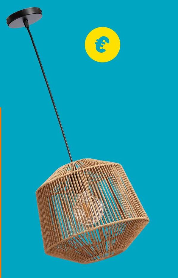 Hanglamp Adona Naturel Sfeervolle hanglamp Adona in de kleur naturel. Gemaakt van 70% papier en 30% metaal. Bevat een E27 fitting en heeft een wattage van 40W. ø29x26 centimeter. De snoerlengte is 150 centimeter.