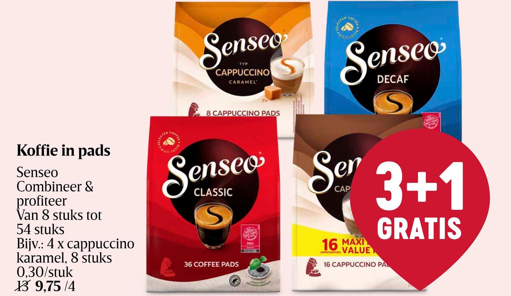 Koffie | Café Latte | Pads SENSEO® pads - CAFÉ LATTE 8pc: Een heerlijke 'koffie verkeerd' met onweerstaanbaar melkschuim