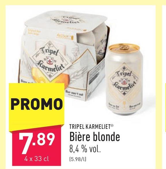 Bière blonde bière blonde belge douce aux notes sucrées et épicées, 8,4 % vol.