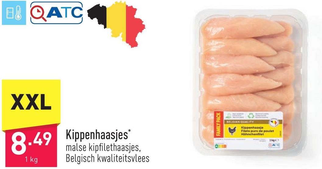 Kippenhaasjes malse kipfilethaasjes, Belgisch kwaliteitsvlees