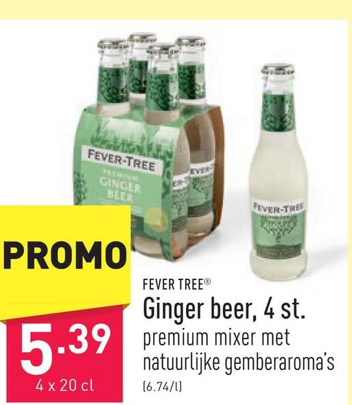 Ginger beer, 4 st. premium mixer met natuurlijke gemberaroma's