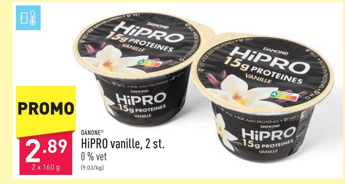 HiPRO vanille, 2 st. 0 % vet