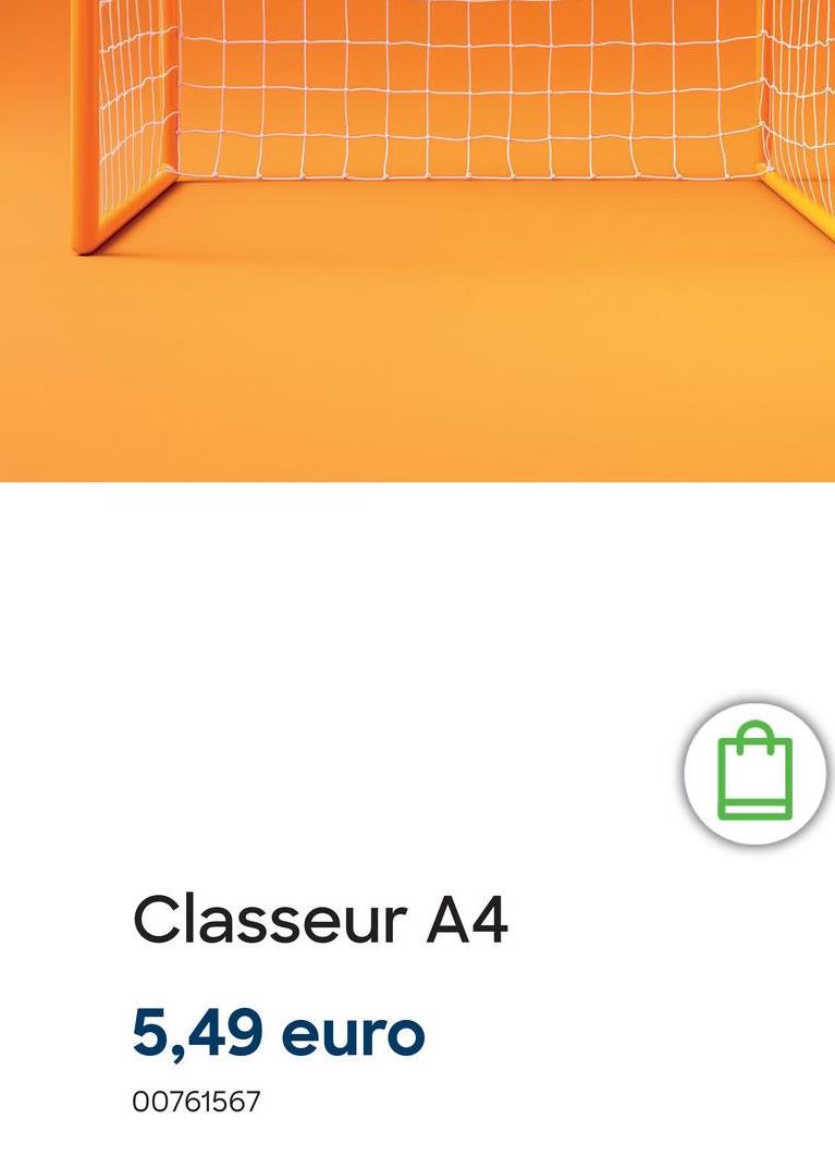 Classeur A4
5,49 euro
00761567