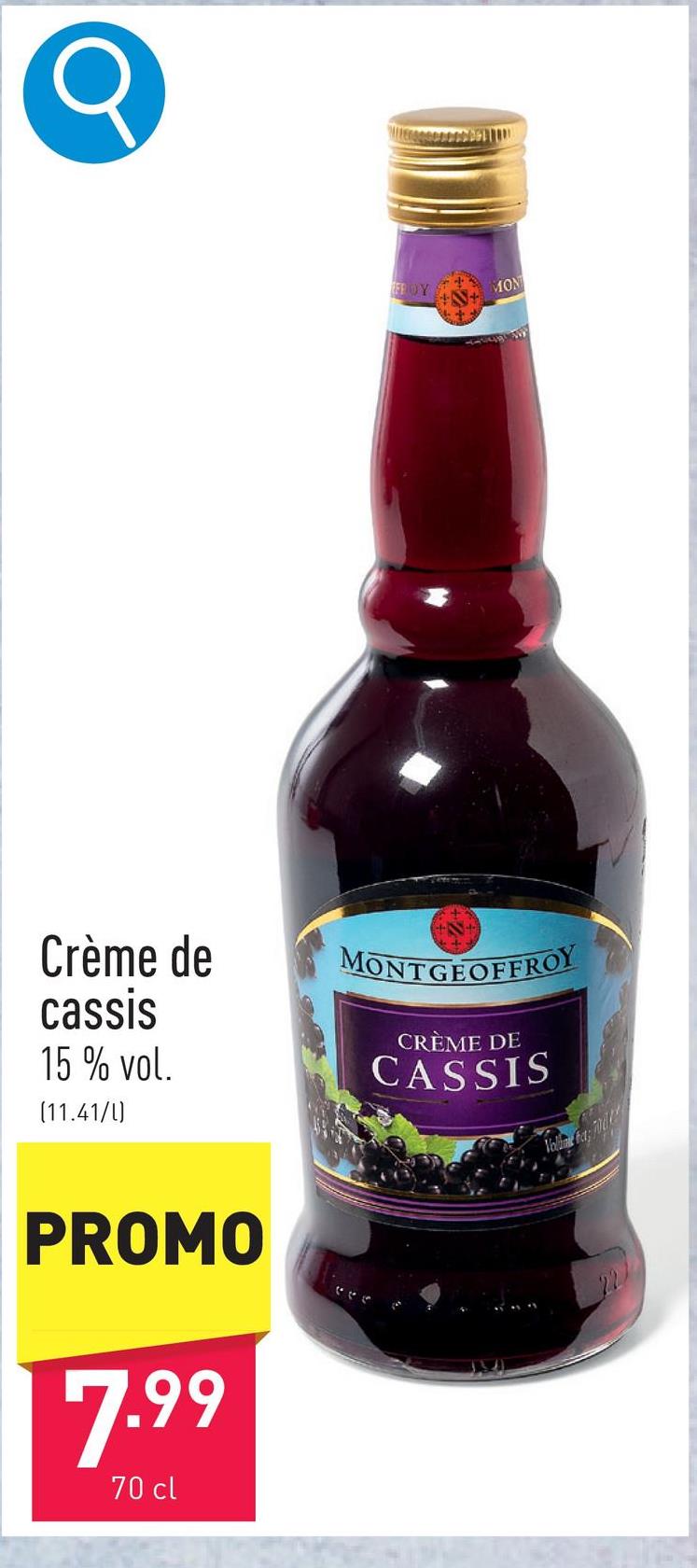 Crème de cassis de ideale basis voor kir en andere cocktails, 15 % vol.
