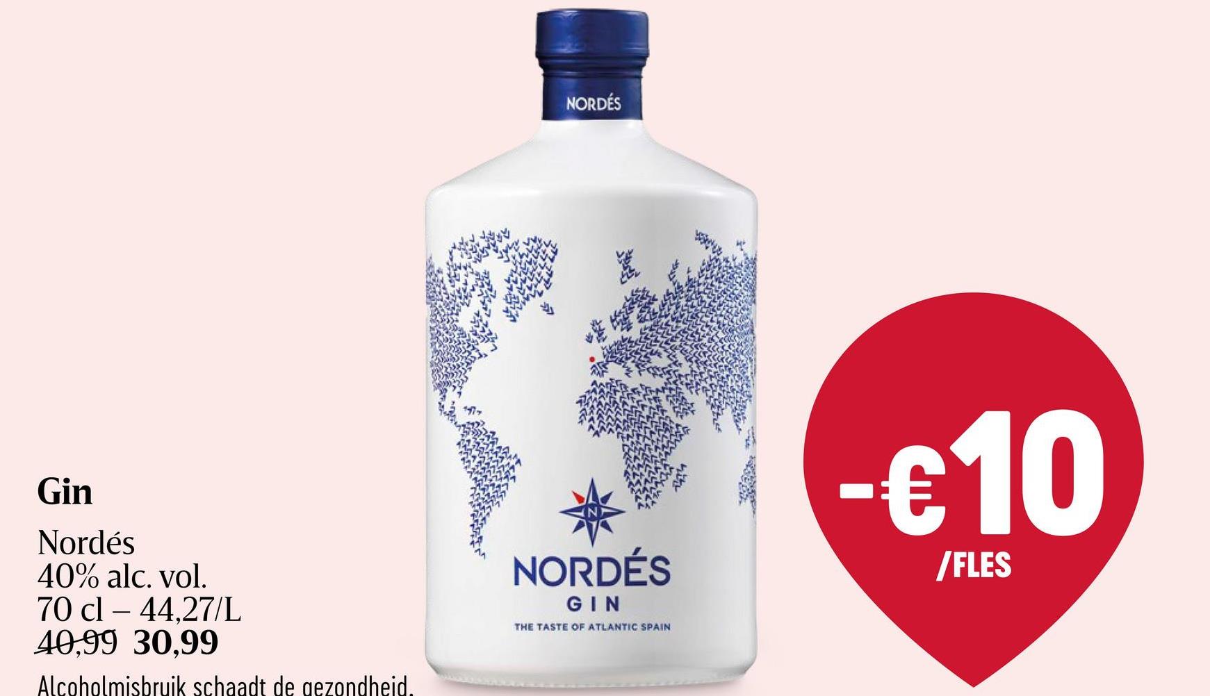 Gin 40% alc Nordés wordt langzaam en met grote zorg geproduceerd. Wijngeest, de ziel van het product, wordt geproduceerd door een deel van wit te gebruiken Galicische Albariño-druiven. Het distillatieproces is verbeterd met de maceratie van 11 botanische elementen.