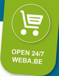 貝
OPEN 24/7
WEBA.BE