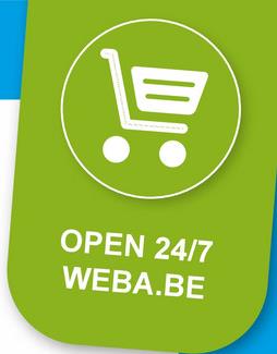 OPEN 24/7
WEBA.BE