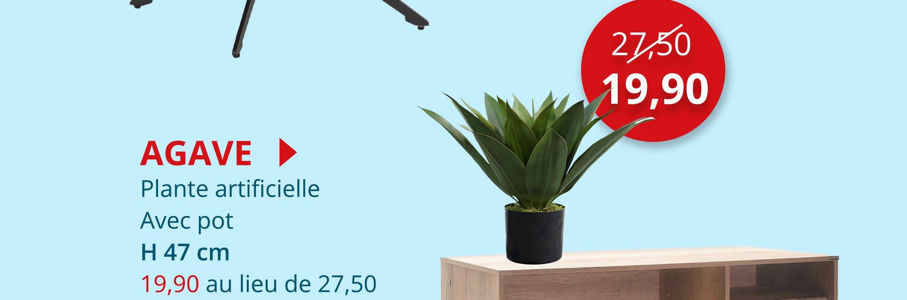 Plante artificielle Agave H47cm Plantes Artificielles Plantes