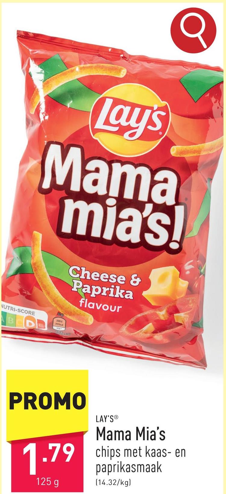 Mama Mia's chips met kaas- en paprikasmaak