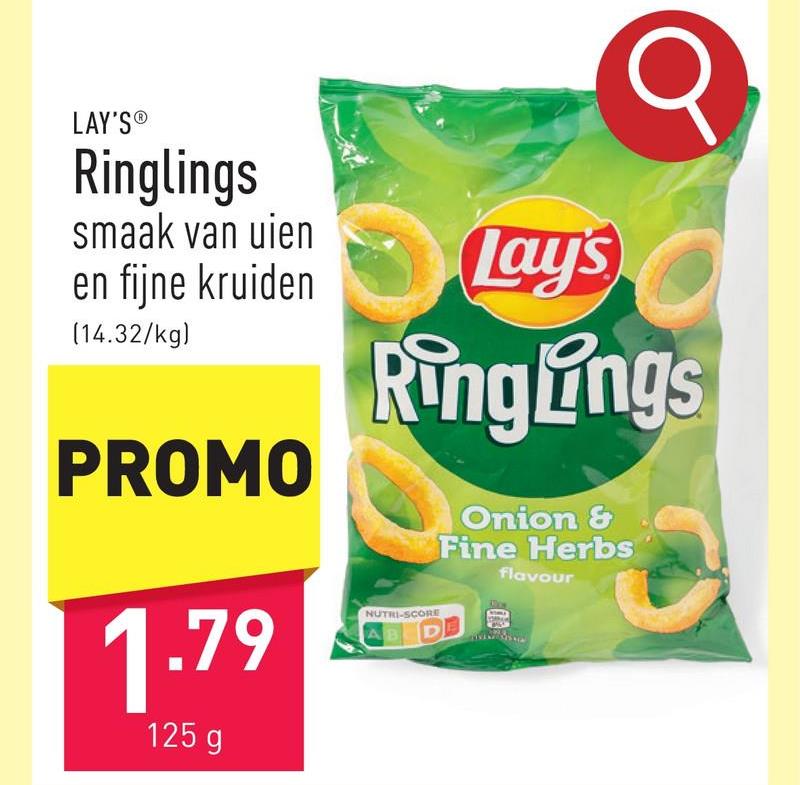 Ringlings smaak van uien en fijne kruiden