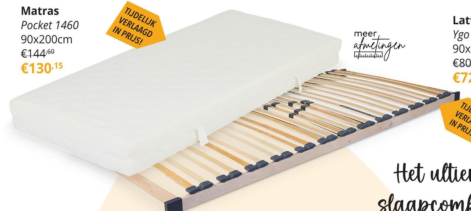 Matras POCKET 1460 90x200 Ervaar de ultieme slaapervaring met onze matras POCKET 1460! Deze matras combineert perfecte ondersteuning met ultiem comfort, zodat jij elke nacht kunt genieten van een zalige nachtrust.&nbsp;Dankzij de goed ondersteunende matrasstevigheid en de lichaamsondersteunende eigenschappen van de 7-zone kern, word je elke ochtend uitgerust wakker. De speciale comfortzone voor schouders, lenden en bekken zorgt voor een ergonomische ligging, terwijl de uitstekende puntelasticiteit en lichaamsondersteuning je de hele nacht door comfortabel laten slapen.De kernconstructie is voorzien van afneembaar textiel met een 4-zijdige rits rondom, waardoor het gemakkelijk te wassen is tot 60 °C. Dit zorgt niet alleen voor een goede hygiëne, maar maakt de matras ook geschikt voor mensen met huisstofallergieën.Gemaakt van 100% polyester, is de matras niet alleen ademend, maar ook geschikt voor mensen met allergieën. De pocketveren kern en afritsbare overtrek maken het plaatje compleet, waardoor je kunt genieten van een matras die perfect aansluit bij jouw slaapbehoeften.