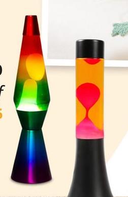 Lavalamp LAVIA Multicolor Voet Multi Deze iconische lavalamp LAVIA dompelt je onder in een kleurrijk schouwspel van was en vloeistof. Van gezellige woonkamers tot trendy kinderkamers, de Lavia multicolor lavalamp voegt een vleugje retro-charme toe aan elke omgeving.De lamp wordt geleverd met een krachtige 30W R39 lamp (inbegrepen), en werkt op een standaard 220V spanning. Bij het eerste gebruik kan het tot 5 uur duren voordat de was is opgewarmd. Lavalamp Lavia heeft afmetingen van 40 x 9 cm en een 160 cm snoer met Europese stekker.Haal de nostalgie van de jaren 60 in huis met de LAVIA multicolor lavalamp.